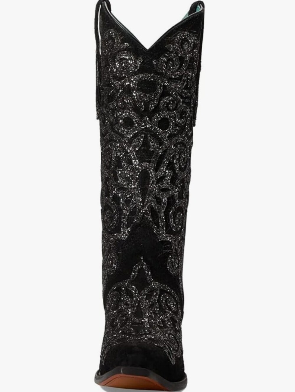 Corral Black Overlay & Embroidery Ladies Western Boot Size 8.5 - Picture 2 of 8
